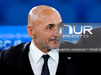 Luciano Spalletti head coach of Italy looks on during the UEFA Nations League 2024/25 League A Group A2 match between Italy and Belgium at S...