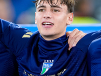 Niccolo' Pisilli of Italy looks on during the UEFA Nations League 2024/25 League A Group A2 match between Italy and Belgium at Stadio Olimpi...