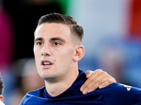 Lorenzo Lucca of Italy looks on during the UEFA Nations League 2024/25 League A Group A2 match between Italy and Belgium at Stadio Olimpico...