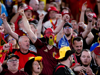 Supporters of Belgium during the UEFA Nations League 2024/25 League A Group A2 match between Italy and Belgium at Stadio Olimpico on October...