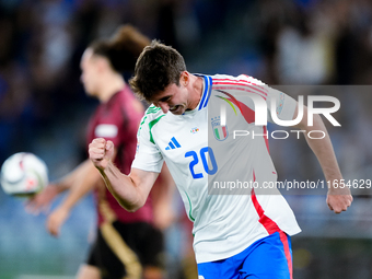 Andrea Cambiaso of Italy celebrates after scoring first goal during the UEFA Nations League 2024/25 League A Group A2 match between Italy an...