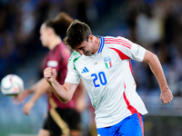 Andrea Cambiaso of Italy celebrates after scoring first goal during the UEFA Nations League 2024/25 League A Group A2 match between Italy an...