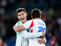 Andrea Cambiaso of Italy celebrates after scoring first goal during the UEFA Nations League 2024/25 League A Group A2 match between Italy an...