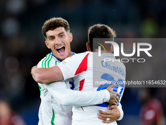 Andrea Cambiaso of Italy celebrates after scoring first goal during the UEFA Nations League 2024/25 League A Group A2 match between Italy an...