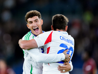 Andrea Cambiaso of Italy celebrates after scoring first goal during the UEFA Nations League 2024/25 League A Group A2 match between Italy an...