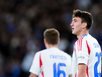 Andrea Cambiaso of Italy celebrates after scoring first goal during the UEFA Nations League 2024/25 League A Group A2 match between Italy an...