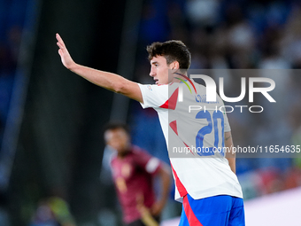 Andrea Cambiaso of Italy celebrates after scoring first goal during the UEFA Nations League 2024/25 League A Group A2 match between Italy an...