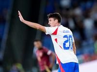 Andrea Cambiaso of Italy celebrates after scoring first goal during the UEFA Nations League 2024/25 League A Group A2 match between Italy an...