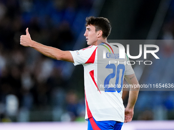 Andrea Cambiaso of Italy celebrates after scoring first goal during the UEFA Nations League 2024/25 League A Group A2 match between Italy an...