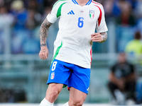 Sandro Tonali of Italy during the UEFA Nations League 2024/25 League A Group A2 match between Italy and Belgium at Stadio Olimpico on Octobe...