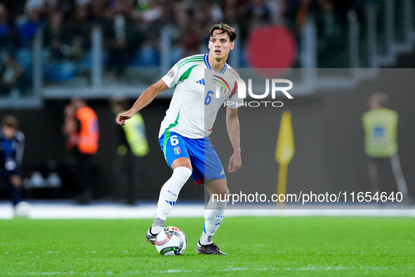 Samuele Ricci of Italy during the UEFA Nations League 2024/25 League A Group A2 match between Italy and Belgium at Stadio Olimpico on Octobe...