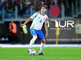 Samuele Ricci of Italy during the UEFA Nations League 2024/25 League A Group A2 match between Italy and Belgium at Stadio Olimpico on Octobe...