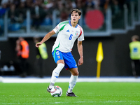 Samuele Ricci of Italy during the UEFA Nations League 2024/25 League A Group A2 match between Italy and Belgium at Stadio Olimpico on Octobe...