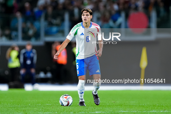 Samuele Ricci of Italy during the UEFA Nations League 2024/25 League A Group A2 match between Italy and Belgium at Stadio Olimpico on Octobe...