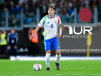 Samuele Ricci of Italy during the UEFA Nations League 2024/25 League A Group A2 match between Italy and Belgium at Stadio Olimpico on Octobe...