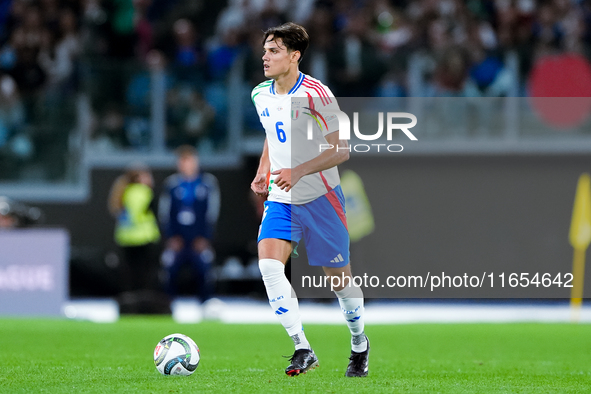 Samuele Ricci of Italy during the UEFA Nations League 2024/25 League A Group A2 match between Italy and Belgium at Stadio Olimpico on Octobe...