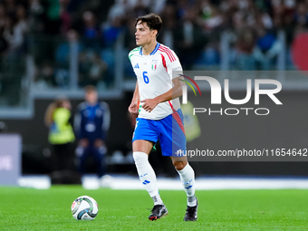 Samuele Ricci of Italy during the UEFA Nations League 2024/25 League A Group A2 match between Italy and Belgium at Stadio Olimpico on Octobe...