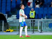 Matteo Retegui of Italy celebrates after scoring second goal during the UEFA Nations League 2024/25 League A Group A2 match between Italy an...