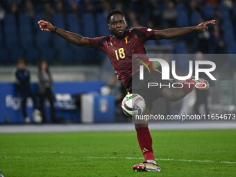 Orel Mangala (BEL) is in action during the UEFA National League Matchday 3 match between Italy and Belgium at the Olympic Stadium in Rome, I...