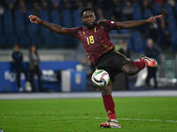 Orel Mangala (BEL) is in action during the UEFA National League Matchday 3 match between Italy and Belgium at the Olympic Stadium in Rome, I...