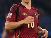 Leandro Trossard (BEL) participates in the UEFA National League Matchday 3 match between Italy and Belgium at the Olympic Stadium in Rome, I...