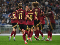 Maxim De Cuyper (BEL) celebrates after scoring the goal of 2-1 during the UEFA National League Matchday 3 match between Italy and Belgium at...