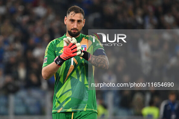 Gianluigi Donnarumma (ITA) participates in the UEFA National League Matchday 3 match between Italy and Belgium at the Olympic Stadium in Rom...