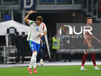 Mateo Retegui (ITA) celebrates after scoring the goal of 2-0 during the UEFA Nations League Matchday 3 match between Italy and Belgium at th...