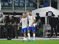 Mateo Retegui (ITA) celebrates after scoring the goal of 2-0 during the UEFA Nations League Matchday 3 match between Italy and Belgium at th...