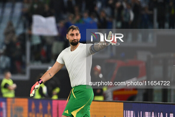 Gianluigi Donnarumma (ITA) participates in the UEFA National League Matchday 3 match between Italy and Belgium at the Olympic Stadium in Rom...