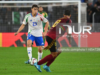 Niccolo Pisilli (ITA) plays during the UEFA National League Matchday 3 match between Italy and Belgium at the Olympic Stadium in Rome, Italy...