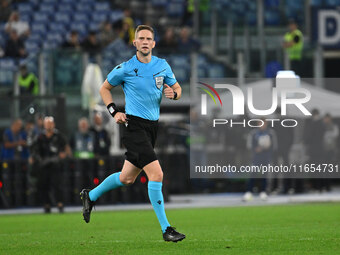 Referee Espen Eskas (NOR) officiates during the UEFA National League Matchday 3 match between Italy and Belgium at the Olympic Stadium in Ro...