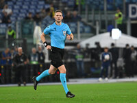 Referee Espen Eskas (NOR) officiates during the UEFA National League Matchday 3 match between Italy and Belgium at the Olympic Stadium in Ro...