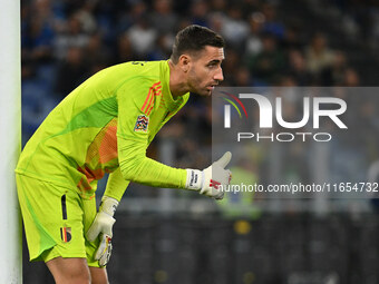 Koen Casteels (BEL) participates in the UEFA National League Matchday 3 match between Italy and Belgium at the Olympic Stadium in Rome, Ital...