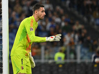 Koen Casteels (BEL) participates in the UEFA National League Matchday 3 match between Italy and Belgium at the Olympic Stadium in Rome, Ital...