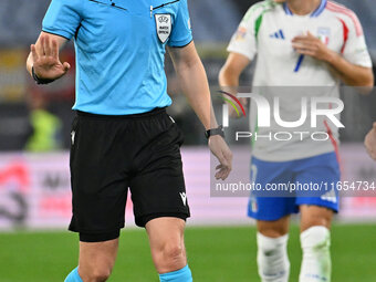 Referee Espen Eskas (NOR) officiates during the UEFA National League Matchday 3 match between Italy and Belgium at the Olympic Stadium in Ro...