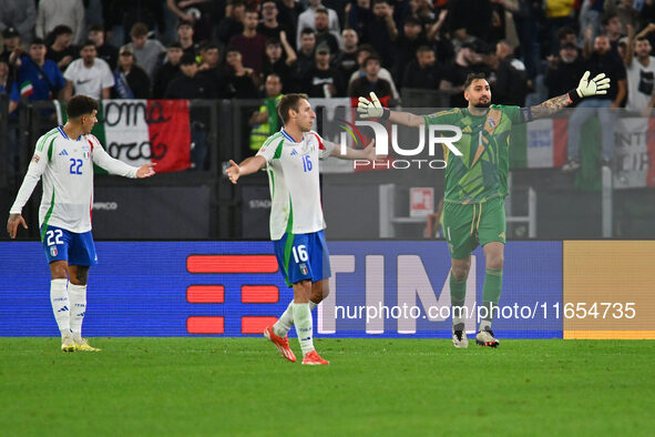 Gianluigi Donnarumma (ITA) participates in the UEFA National League Matchday 3 match between Italy and Belgium at the Olympic Stadium in Rom...