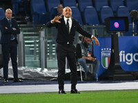 Luciano Spalletti coaches Italy during the UEFA National League Matchday 3 match between Italy and Belgium at the Olympic Stadium in Rome, I...