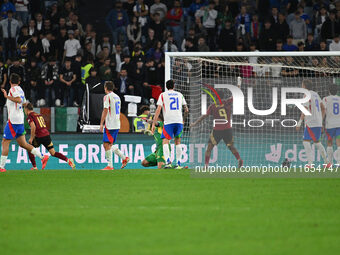 Leandro Trossard (BEL) celebrates after scoring the goal to make it 2-2 during the UEFA Nations League Matchday 3 match between Italy and Be...