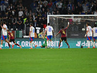 Leandro Trossard (BEL) celebrates after scoring the goal to make it 2-2 during the UEFA Nations League Matchday 3 match between Italy and Be...