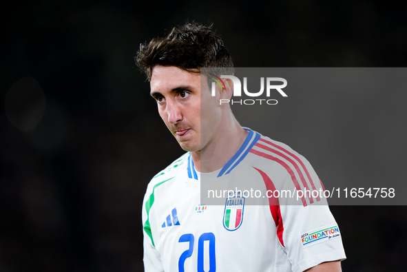 Andrea Cambiaso of Italy looks on during the UEFA Nations League 2024/25 League A Group A2 match between Italy and Belgium at Stadio Olimpic...