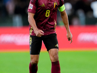 Youri Tielemans of Belgium during the UEFA Nations League 2024/25 League A Group A2 match between Italy and Belgium at Stadio Olimpico on Oc...