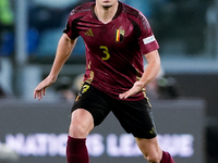 Arthur Theate of Belgium during the UEFA Nations League 2024/25 League A Group A2 match between Italy and Belgium at Stadio Olimpico on Octo...