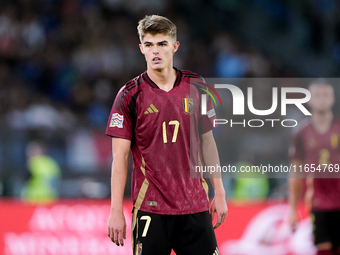 Charles De Ketelaere of Belgium looks on during the UEFA Nations League 2024/25 League A Group A2 match between Italy and Belgium at Stadio...