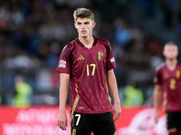 Charles De Ketelaere of Belgium looks on during the UEFA Nations League 2024/25 League A Group A2 match between Italy and Belgium at Stadio...