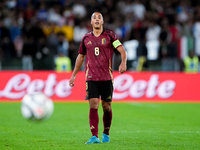 Youri Tielemans of Belgium looks on during the UEFA Nations League 2024/25 League A Group A2 match between Italy and Belgium at Stadio Olimp...