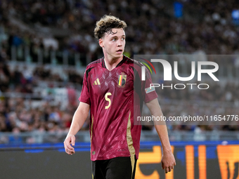 Maxim De Cuyper of Belgium looks on during the UEFA Nations League 2024/25 League A Group A2 match between Italy and Belgium at Stadio Olimp...