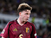 Maxim De Cuyper of Belgium looks on during the UEFA Nations League 2024/25 League A Group A2 match between Italy and Belgium at Stadio Olimp...