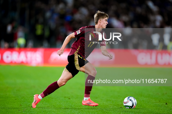 Charles De Ketelaere of Belgium during the UEFA Nations League 2024/25 League A Group A2 match between Italy and Belgium at Stadio Olimpico...