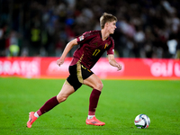 Charles De Ketelaere of Belgium during the UEFA Nations League 2024/25 League A Group A2 match between Italy and Belgium at Stadio Olimpico...